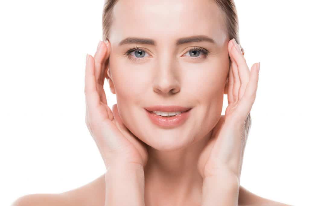 Female with fresh clean skin